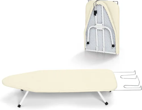 Miniatura 9 de BlissBoard - Tabla de planchar de mesa con soporte para planchar, pequeña tabla de planchar plegable con cubierta resistente al calor, mini mesa
