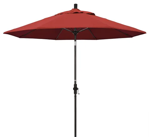 Miniatura 37 de California Umbrella GSCUF908117-5461 - Sombrilla redonda de 9 pies con poste de aluminio y varillas de fibra de vidrio para patio, 9 pies