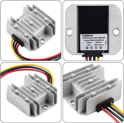 Miniatura 2 de Convertidor de voltaje CC Convertidor de impulso DC 12V Step Up to 24V 3A 72W Regulador de Voltaje Impermeable Módulo Transformador para Carrito