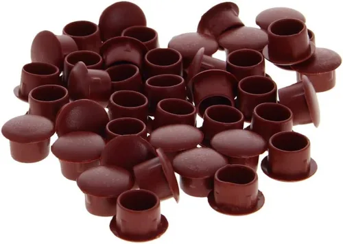Miniatura 8 de MroMax 20 tapas de rosca para cubrir tubos de plástico de 0.39 pulgadas de diámetro de agujero de 0.39 pulgadas, tapones para agujeros de clavija