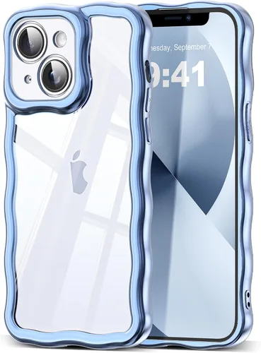 Miniatura 86 de SKYLMW Compatible con iPhone 6s Plus/6 Plus Case de 5.5", Linda Kawaii Marco Ondulado Rizado Forma de Marco Funda de Silicona Suave Resistente a