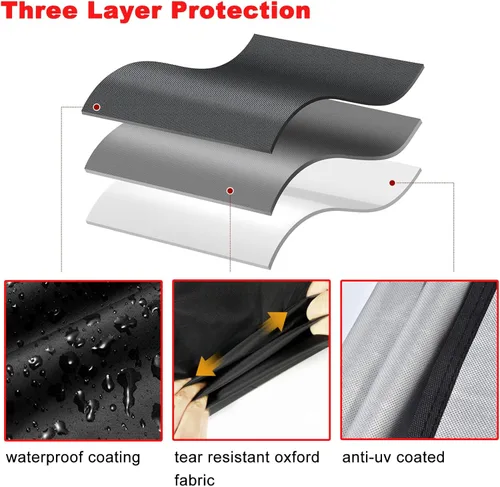 Miniatura 4 de Funda para parrilla, 40 pulgadas, resistente al agua, resistente a los rayos UV, para parrilla al aire libre, apta para Nexgrill Brinkmann Weber
