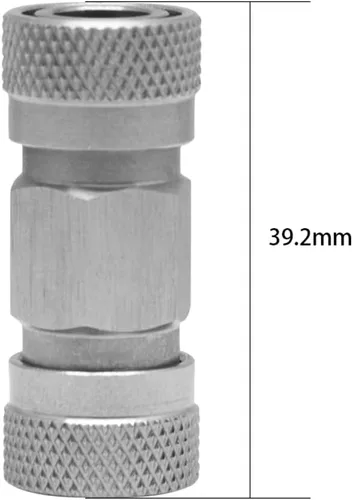 Miniatura 2 de Paintball PCP Doble 0.315 in Adaptador de acoplamiento de desconexión rápida hembra Acoplador de acero inoxidable HPA CO2 tanque de aire Conector
