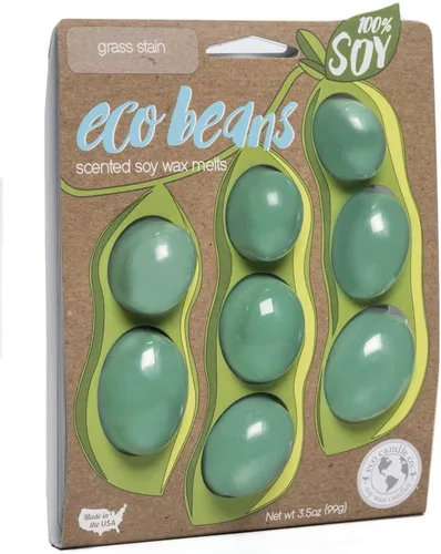 Miniatura 24 de Eco Candle Co. Eco Beans Wax Melts - Paquete de 2 unidades, ámbar vintage, 3.5 onzas, aromas de resina de madera, nuez moscada, canela y vainilla