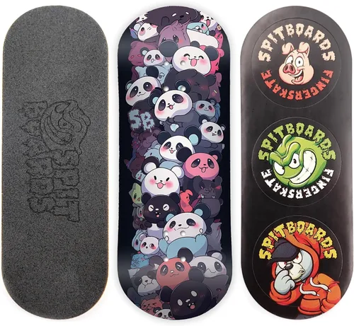 Miniatura 13 de SPITBOARDS® Tabla de Diapasón de 34 mm - Madera Real (5 Capas) Forma Clásica de Popsicle Street - Tamaño: 34 x 96 mm - Tabla Gráfica Única