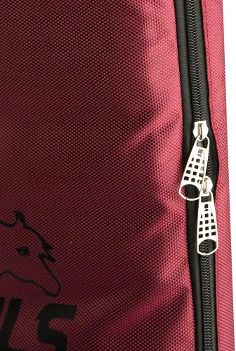 Miniatura 5 de Bolsa de brida de caballo, bolsa de transporte con 3 puntas para cabestros, bridas, arnés, riendas ecuestres, puntas y cabezas (rojo vino)