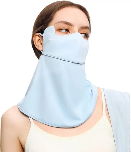 Miniatura 13 de Protección solar para la cara, bufanda para el cuello, polaina para mujer, UPF 50+, máscara de verano anti-UV, cubierta facial transpirable SLF5M119T