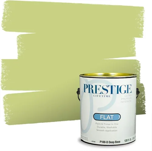 Miniatura 116 de PRESTIGE Pinturas Pintura interior e imprimación en uno, 1 galón, cáscara de huevo, aventura