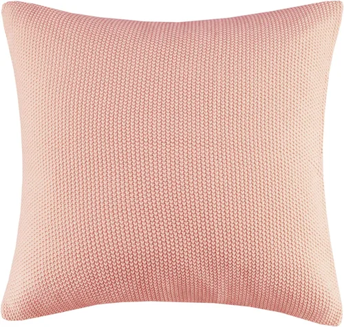 Miniatura 15 de Ink+Ivy Bree - Funda de almohada de punto de textura suave, funda decorativa europea, diseño de estilo de vida de cabaña para sofá, cama, sala