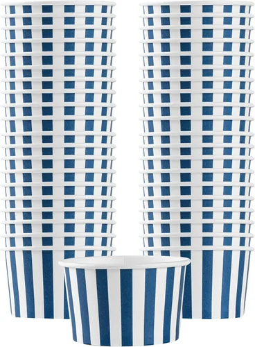 Miniatura 44 de Coppetta - Vasos de postre de 5 onzas, 50 tazas desechables para helado, tapas se venden por separado, cuencos de yogur congelado resistentes