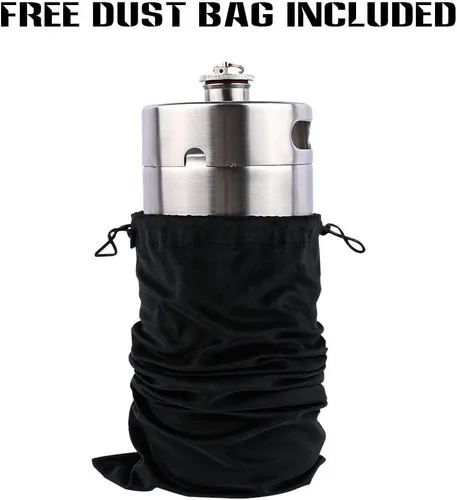 Miniatura 7 de TMCRAFT Mini barril de acero inoxidable de 128 onzas, jarra de cerveza portátil con válvula de escape diseñada para mantener la bebida fresca
