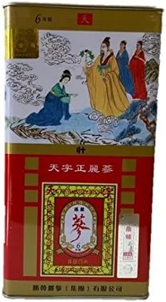 Miniatura 5 de Raíces secas de ginseng rojo coreano Shing Hon 6 años de grado celestial (2.65 oz)