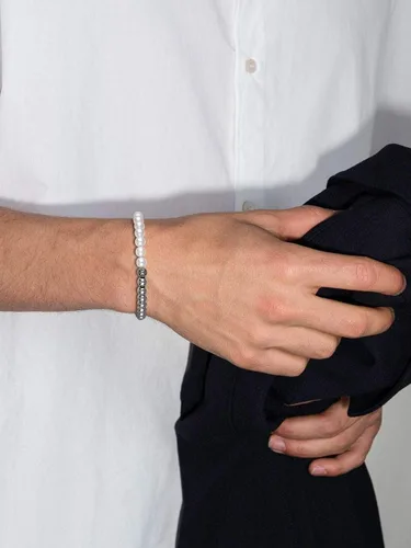 Miniatura 3 de GAVU Pulsera de perlas de concha de flor de lis para hombre