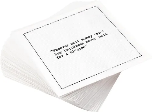 Miniatura 33 de Five Star Funny Dog Quotes Servilletas de cóctel de algodón blanco 50 servilletas de bebidas desechables de lujo con citas ingeniosas de perros