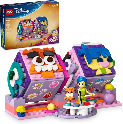LEGO | Disney Inside Out 2 Cubos de Estado de Ánimo de Pixar, Kit de Construcción de Juguetes de Disney de la Película, Divertido Juguete de