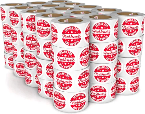 Miniatura 8 de Etiquetas selladas para entrega de alimentos a prueba de manipulaciones para frescura – 500 calcomanías adhesivas para entrega segura de alimentos