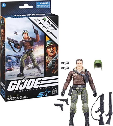 Miniatura 9 de G.I. Joe Serie Clasificada General Clayton Hawk Abernathy, Figura de Acción Coleccionable, 103, Figuras de Acción de 6 Pulgadas para Niños y Niñas