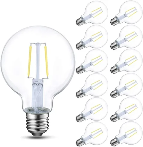 Miniatura 10 de Energetic Lighting Edison - Bombilla LED regulable, globo G25, equivalente a 60 W, luz blanca suave de 2700 K, base norma E26, con certificación UL