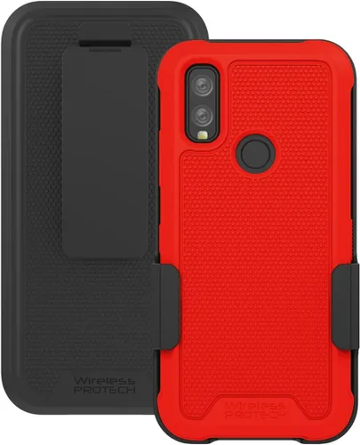 Miniatura 13 de Funda compatible con Kyocera DuraSport Phone Modelo C6930. Funda giratoria resistente con clip para cinturón y funda de TPU flexible y resistente