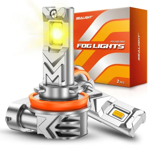 Miniatura 13 de SEALIGHT Bombilla LED antiniebla H11 H8, 14000 lm, 24 W, fuerte penetración H8 H16 H11, luces antiniebla LED de 6500 K, chips CSP 5530 blanco frío