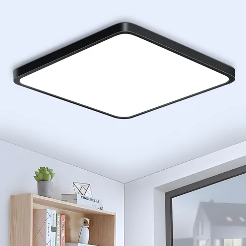 Miniatura 8 de inShareplus Lámpara LED de techo empotrada, 9 pulgadas, 18 W, 5000 K, luz blanca diurna, 1800 lm, cuadrada, súper brillante, lámpara de techo, IP