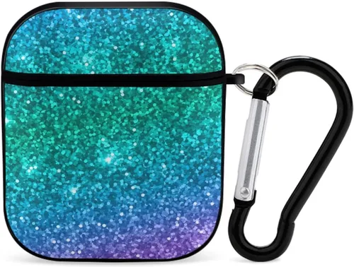 Miniatura 31 de Funda protectora de silicona compatible con AirPods 2 y 1 (camuflaje militar de camuflaje frío)