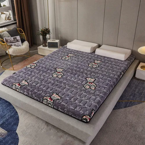 KKCD Colchón de futón suave japonés plegable, colchón enrollable, tapete de tatami, colchón de cama individual, doble almohadilla para dormir, Oso