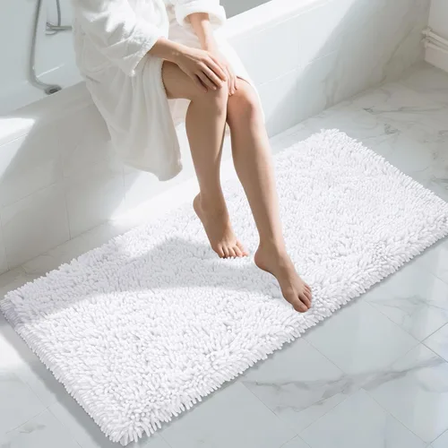 Miniatura 20 de Yimobra - Alfombra grande para baño antideslizante de 36x24 pulgadas, extra gruesa y suave, absorbente de felpilla, alfombras de baño lavables a