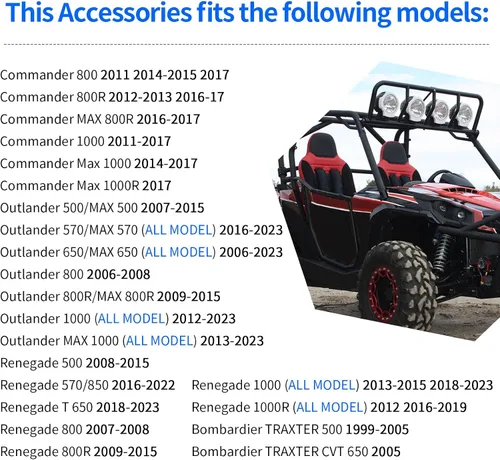 Miniatura 6 de Bujía y tapa de alambre de 15 pulgadas/24.4 pulgadas para Can Am Commande Renegade Outlander MAX 500 570 650 800 800R 1000 1000R Bombardier TRAXTER