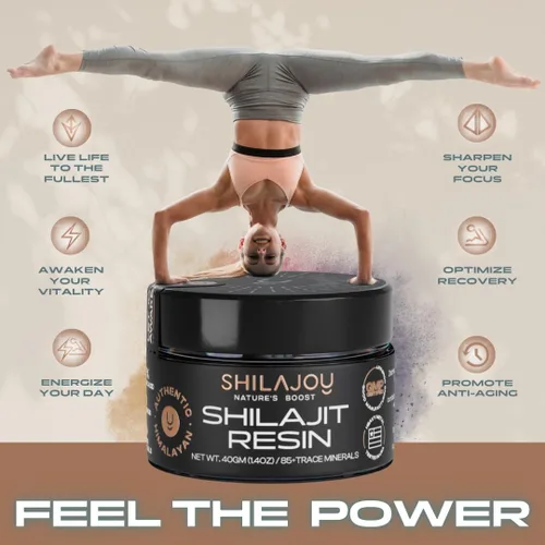 Miniatura 5 de Resina Shilajit orgánica para hombres y mujeres, grado oro puro del Himalaya con más de 75% de ácido fúlvico y más de 85 oligominerales, probada