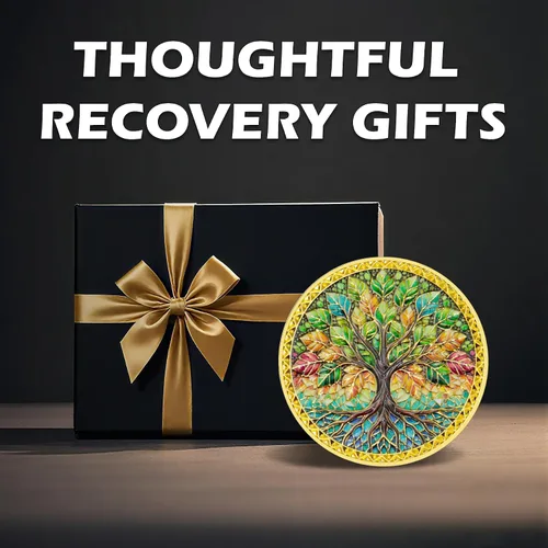 Miniatura 6 de Árbol de la resiliencia Conmemorativa Recuperación de Monedas Adicción a la Recuperación de Monedas NA AA Fichas y Medallones Moneda de desafío