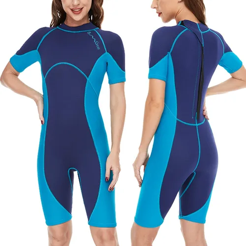 Miniatura 5 de Traje de neopreno OMGear para buceo de 2 mm y 3 mm para hombres y mujeres, traje de neopreno térmico de cuerpo corto/completo para adultos, traje