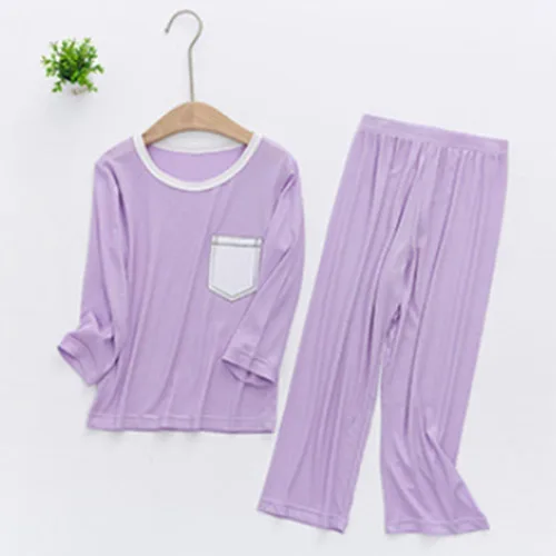 Miniatura 3 de Traje de bebé niña para niños pequeños PrimaveraVerano Nuevo policromado para niños Casual Home Furnishing Long Outfits