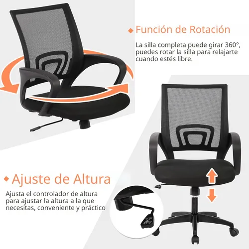Miniatura 4 de PayLessHere Silla de oficina para casa, silla de escritorio para computadora, ergonómica, con soporte lumbar ajustable, apoyabrazos, ejecutiva