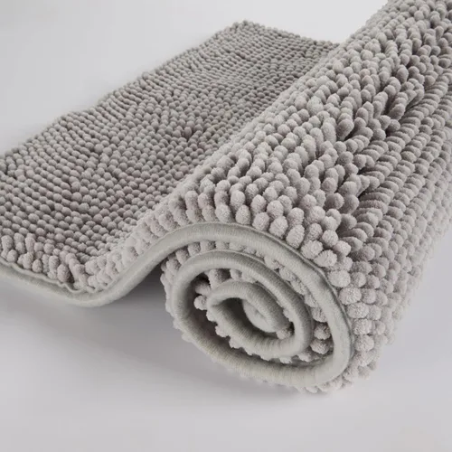 Miniatura 8 de Alfombra de baño de felpilla de 24 x 16 pulgadas, extra suave, absorbente, de secado rápido, lavable a máquina, antideslizante, para bañera, ducha