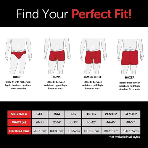 Miniatura 5 de Hanes Originals Mens Boxer Briefs & Trunks, Stretch Cotton Moisture-Wicking Underwear, Modern Fit Low Rise, Multipacks