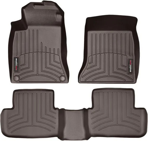 Miniatura 7 de WeatherTech Revestimientos de suelo de ajuste personalizado para Mercedes GLA 45 AMG, Clase CLA, CLA 45 AMG - 1ª y 2ª fila (44515-1-2), negro