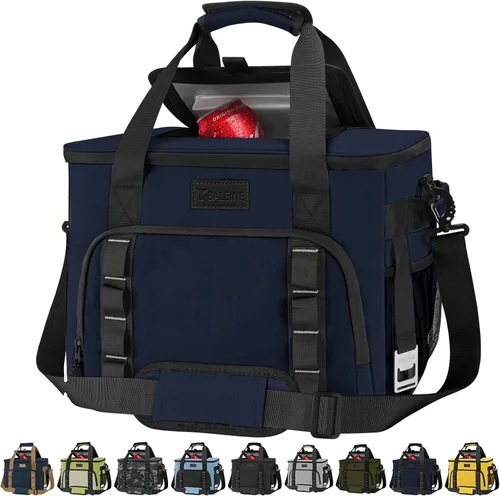 BALEINE Bolsa térmica suave extragrande, enfriador portátil a prueba de fugas, volumen de 40/60 latas para playa, camping, kayak, viajes y viajes
