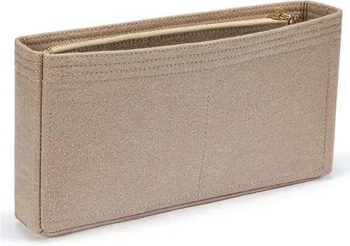 HyFanStr Organizador pequeño con cremallera, organizador de bolsas de fieltro para mujer