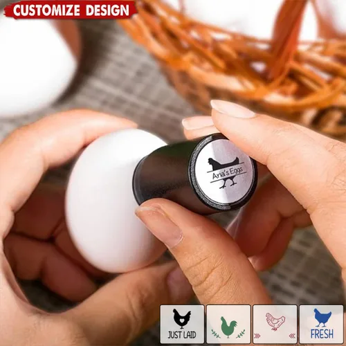 Sellos de huevos para huevos frescos, sello personalizado de huevo de pollo con diseños únicos, marcado de huevos personalizados para regalos de
