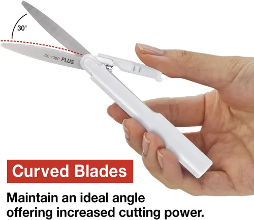 Miniatura 8 de Plus Tijeras Compactas Estilo Bolígrafo Twiggy con Tapa, Blanco