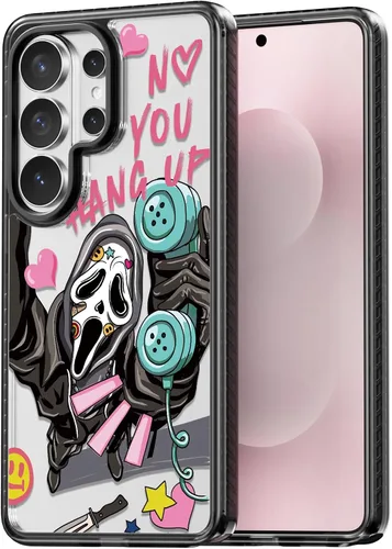 Miniatura 214 de Rosarnnah Funda compatible con Samsung Galaxy S24 Ultra, bonita estética, a la moda, divertida funda con estampado de gatito y gato, duradera a