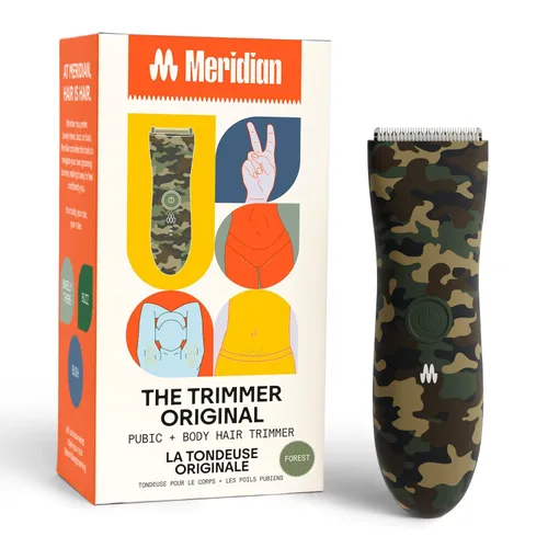 Miniatura 13 de MERIDIAN The Trimmer Original - Recortadora de vello corporal para hombres, afeitadora eléctrica para cabello púbico, pecho, piernas y bikini, 1