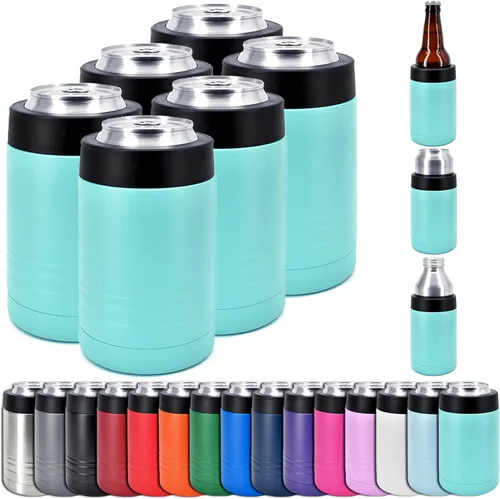 Miniatura 8 de Clear Water Home Goods - Enfriador de bebidas de acero inoxidable de doble pared aislado al vacío de 12 onzas - Revestimiento en polvo negro
