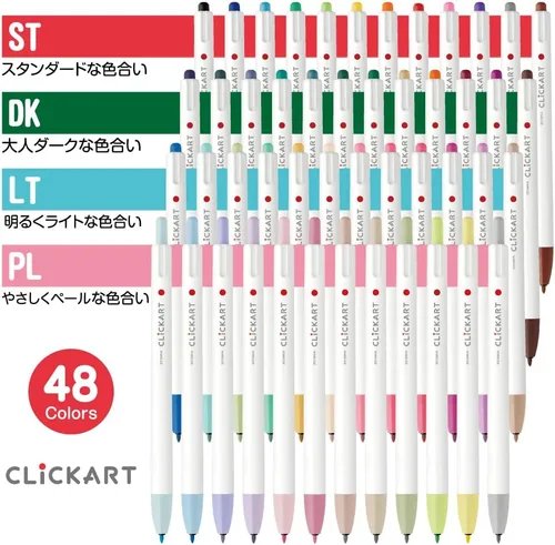 Miniatura 2 de Zebra WYSS22-12CPL Clickart - Bolígrafo a base de agua, juego de colores PL12