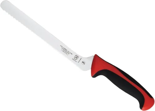 Miniatura 46 de Mercer Culinary - M23210WBH Mercer Culinary Millennia - Cuchillo para pan con borde ondulado de 10 pulgadas de ancho, color blanco