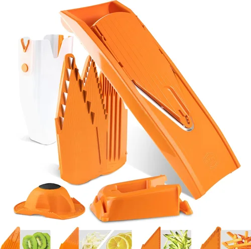 Miniatura 12 de BORNER V Mandoline Slicer Kitchen V1 ClassicLine Starter Set Börner - Calidad fabricada en Alemania, color: rojo
