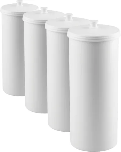 Miniatura 14 de iDesign Soporte Independiente para Papel Higiénico de Baño con Tapa para 3 Rollos Extra, Plata