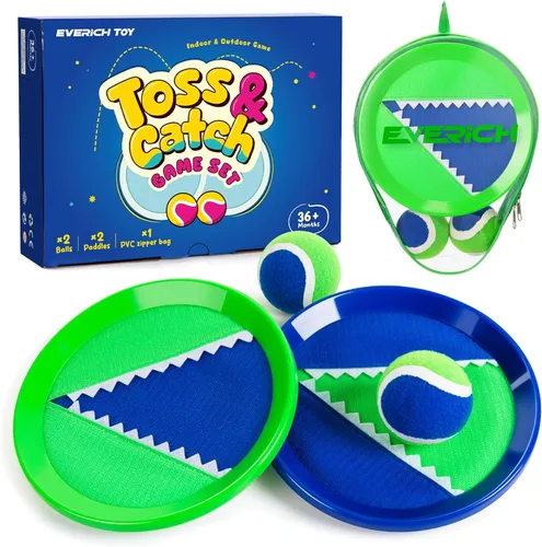 Miniatura 24 de Juego de pelota para lanzar y atrapar, juego de bolas adhesivas mejoradas para niños y niños pequeños, resistente y resistente al agua, juguete