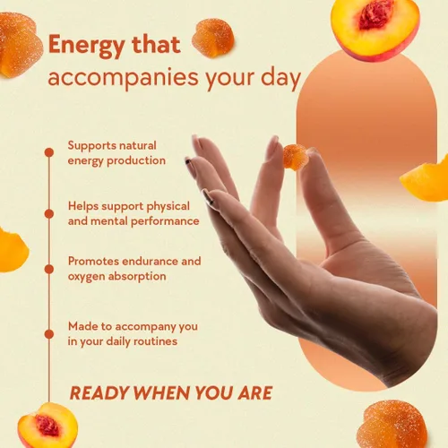 Miniatura 3 de LYFE Gomitas funcionales de durazno: energía y resistencia